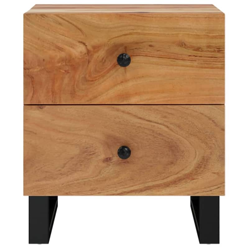 vidaXL Bedside Cabinet 15.7"x13"x18.1" Solid Wood