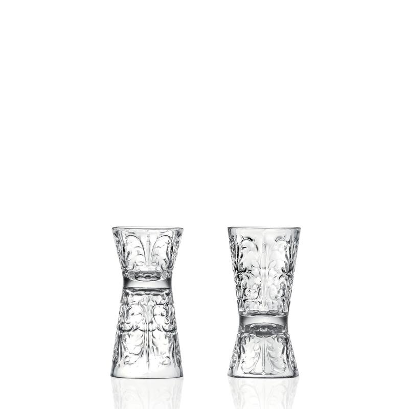 Majestic Gifts Inc. Glass reversible Shot Glasses - Set of 6 - 2"