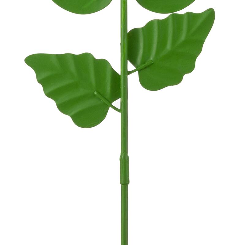 Glitzhome Set of 3 Metal Dimensional Flowers Yardstake Hydrangea Pick Wall Decor