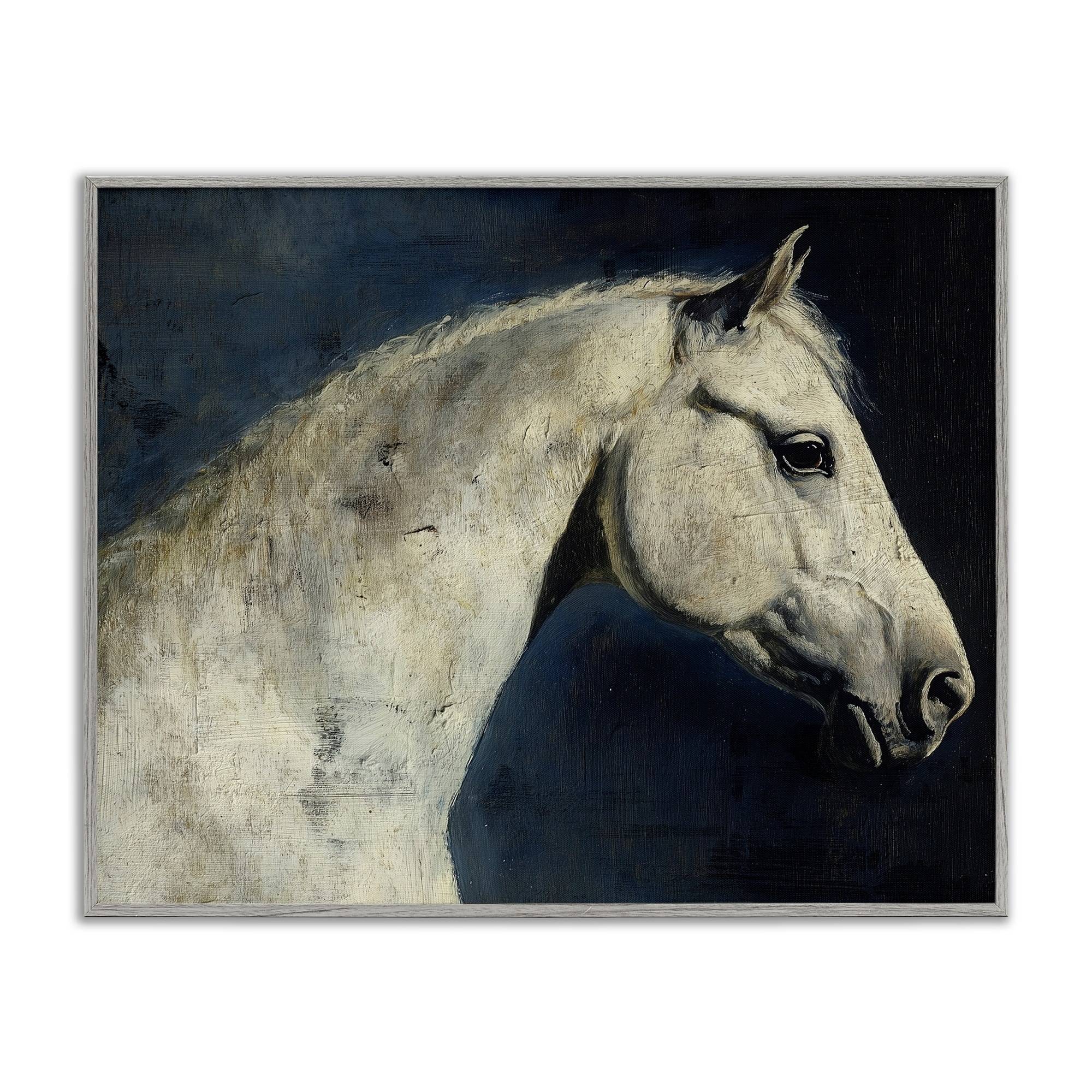Stupell Equine On The Blue Night Framed Giclee Art Design By Svetlana Aleynikova