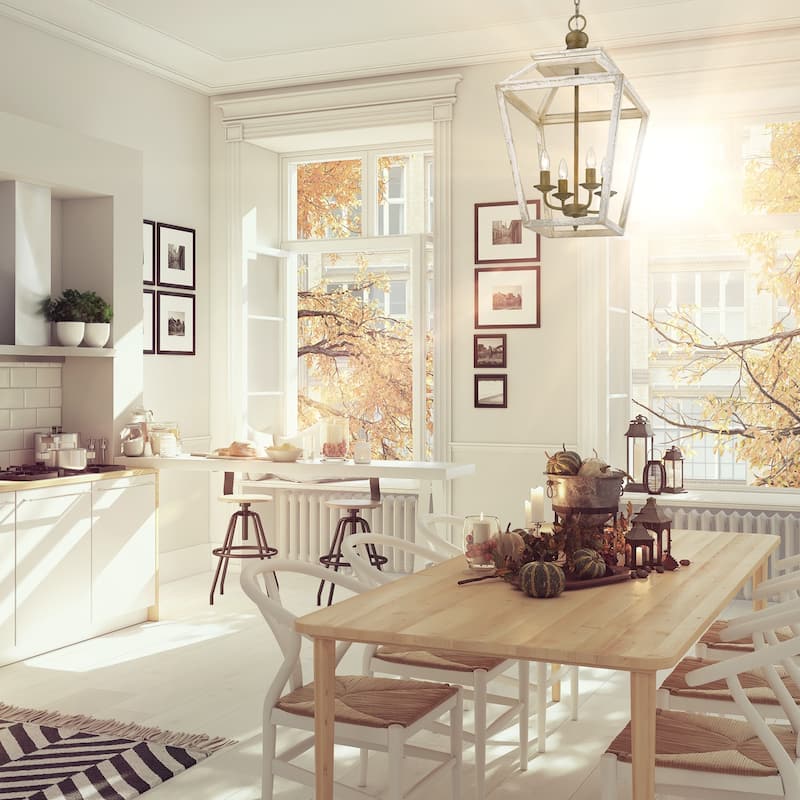 Golden Lighting Haiden 4-light Pendant in Burnished Chestnut