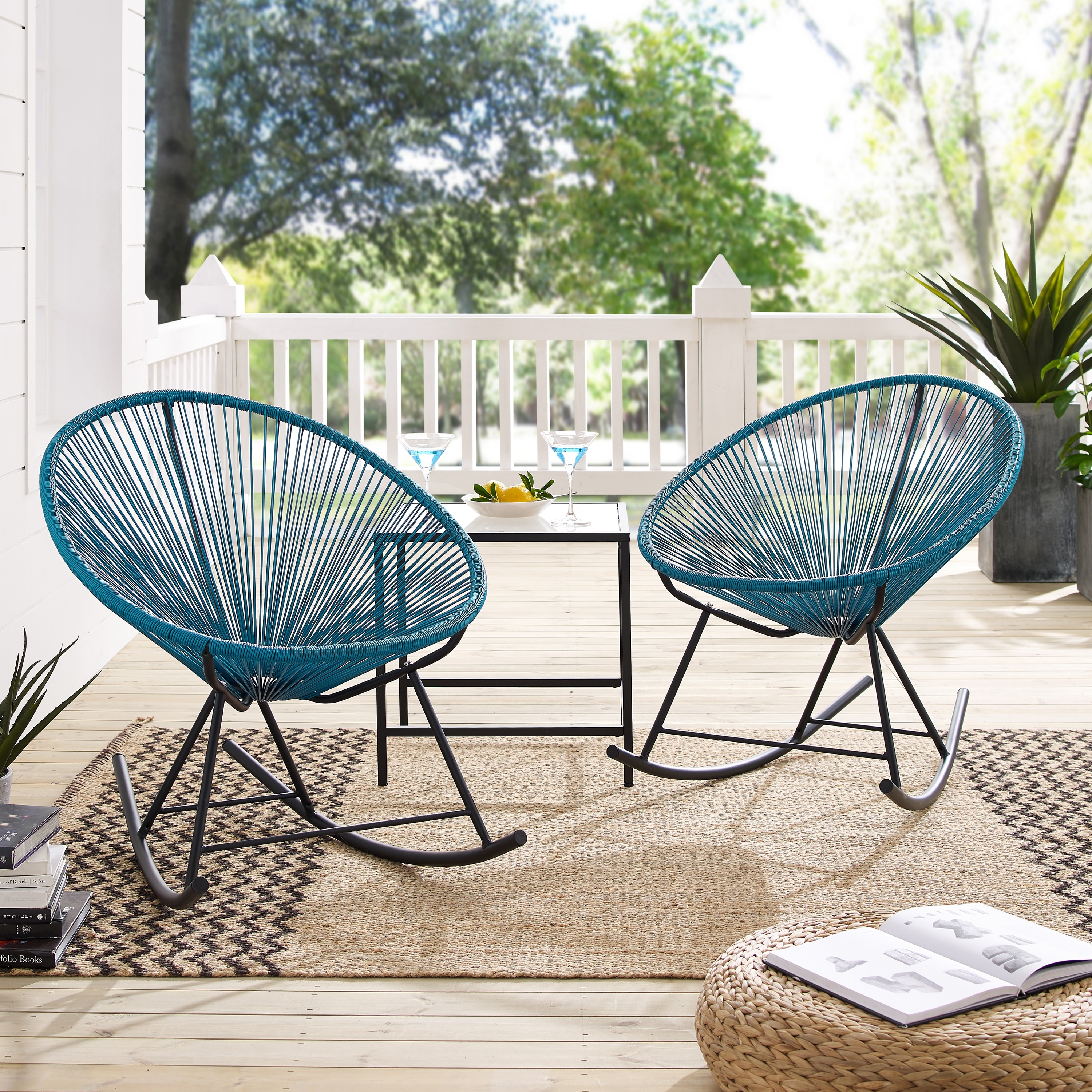 Sarcelles modern wicker patio outlet chairs