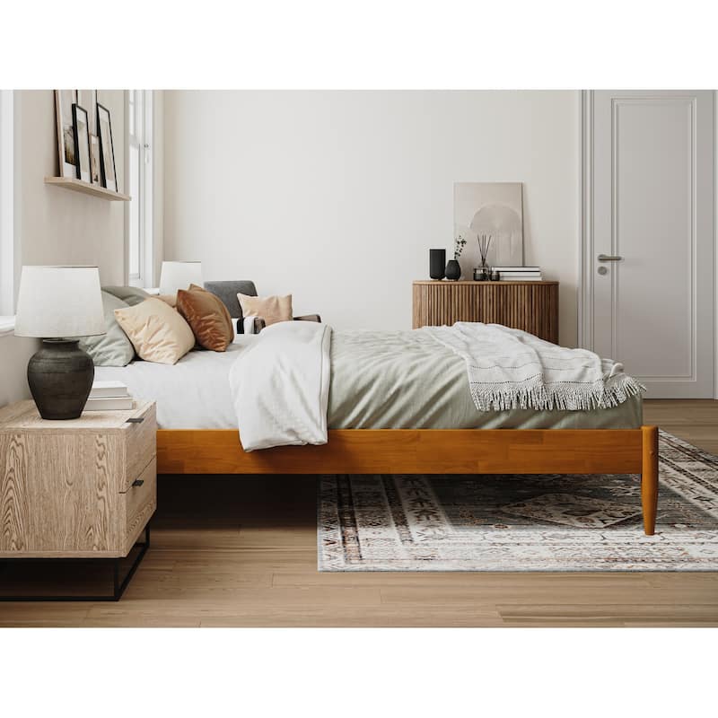 King Size Platform Bed Frame - Solid Wood Bed