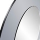 preview thumbnail 4 of 5, Allan Andrews Round Wall Mirror with Mirrored Smoky Gray Wood Frame - 47" diameter x 1"