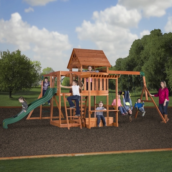 Backyard Discovery Monticello All Cedar Swing Set