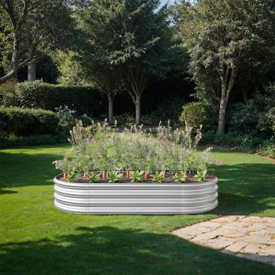 6x3x1FT Raised Garden Bed Kit,Galvanized Planter Raised Garden Beds