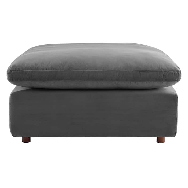 Commix Down Filled Overstuffed Velvet 6-Piece Sectional Sofa