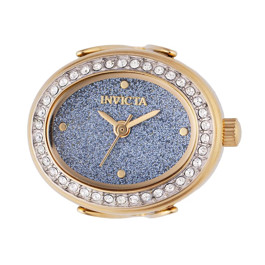 Invicta Women's 49603 Mini Quartz 2 Hand Blue Dial Ring Watch