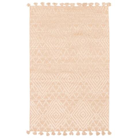 ECARPETGALLERY Hand-knotted Tangier Beige Rug - 4'10 x 8'0