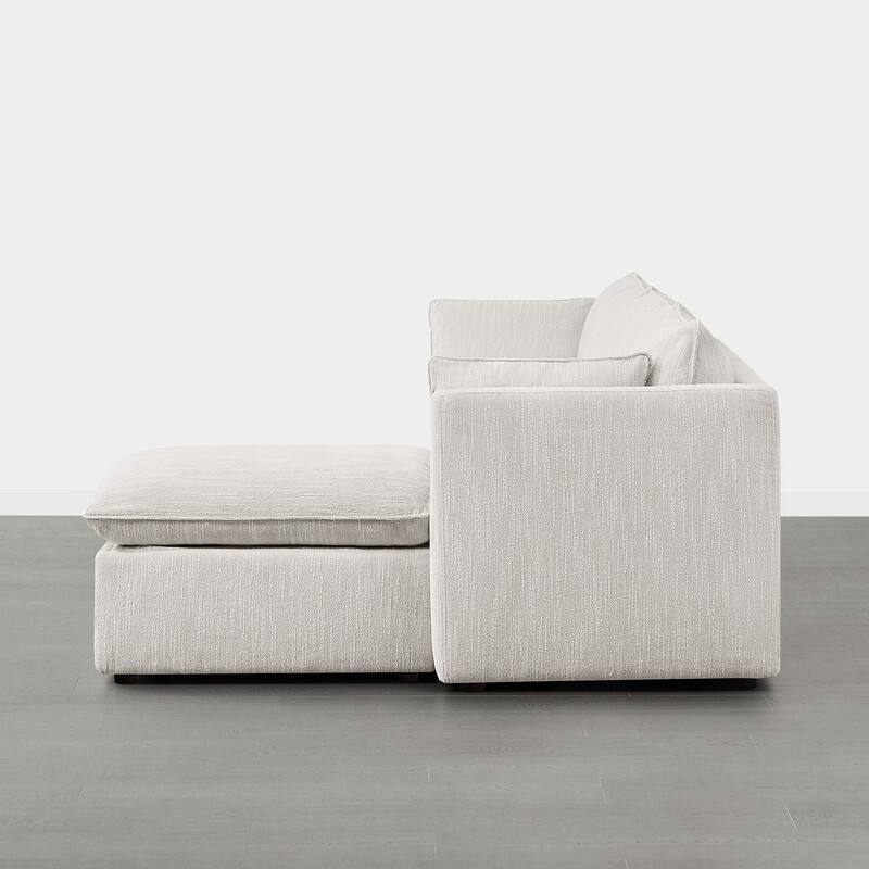Cypress L-shape Sectional Couches Modular Sofa with Ottoman