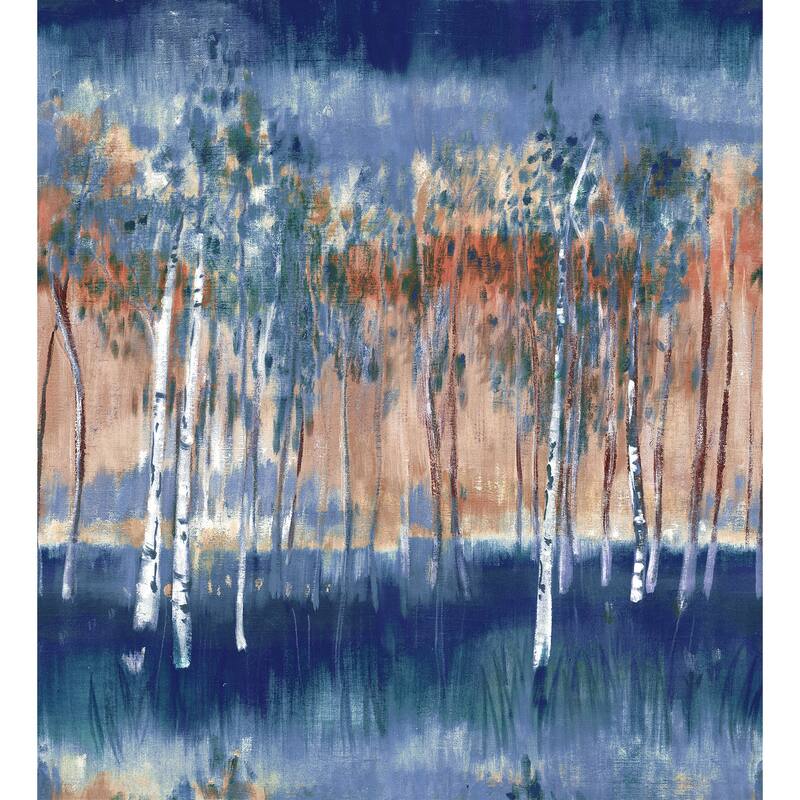 A-Street Prints Primavera Dark Blue Wall Mural