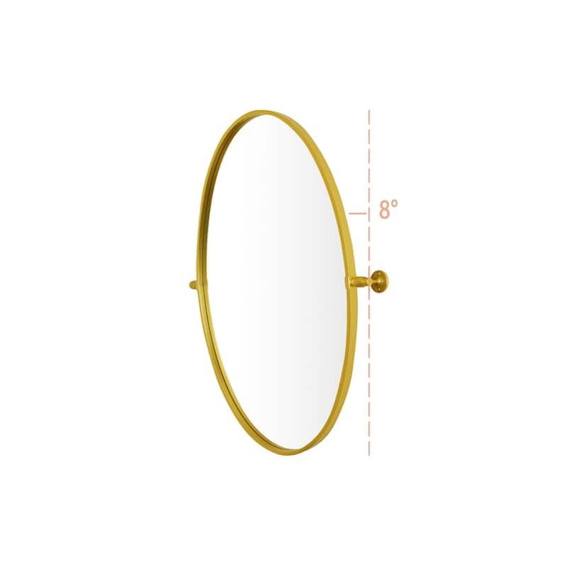 Indigo Home Oval Pivot Mirror - 21 x 32
