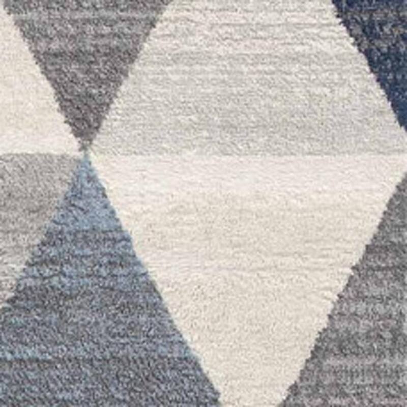 HomeRoots Geometric Coastal Runner Area Rug