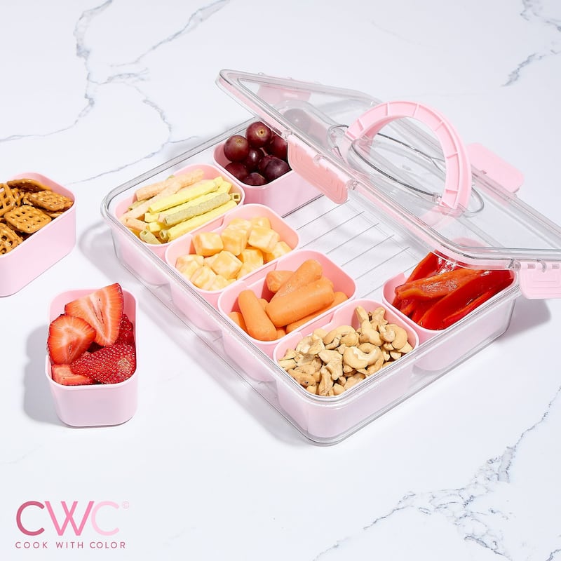 COOK WITH COLOR Snackle Box for Kids Lunch Box and Snack Container