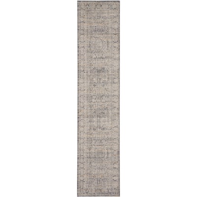 Nourison Nyle Indoor only Grey Geometric Area Rug