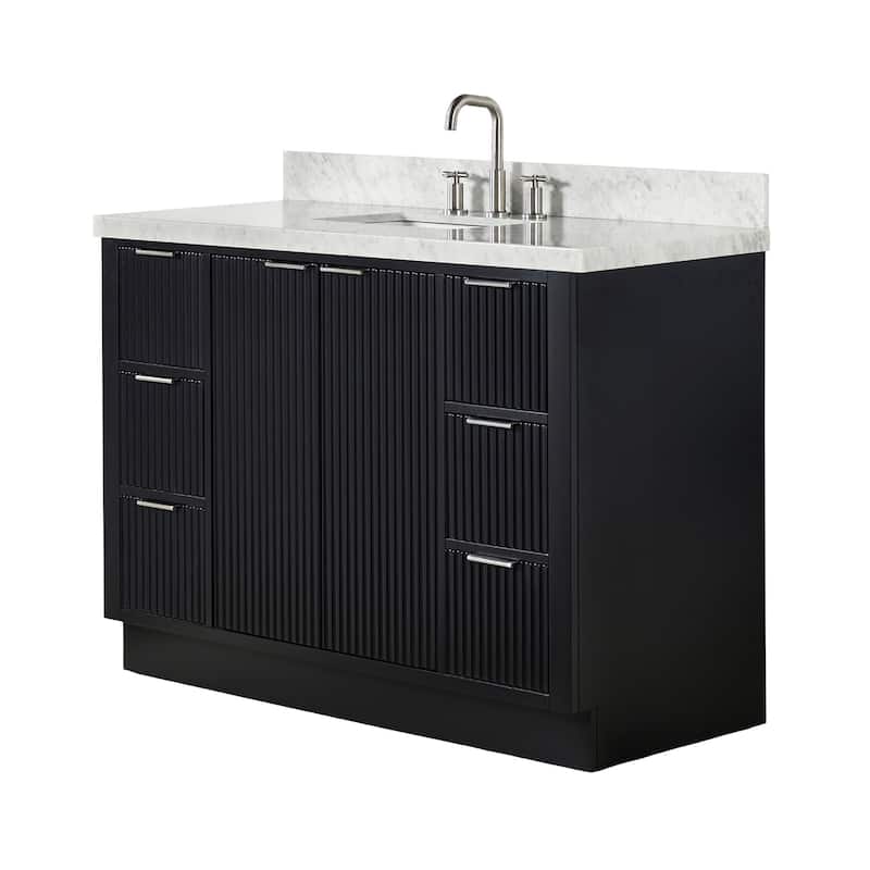 Ariel P49CWRVO Milan 49" Free Standing Single Basin Vanity Set with