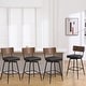 preview thumbnail 130 of 136, 26"/29" Faux Leather Swivel Counter/Bar Stools Set of 2/3