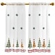 preview thumbnail 2 of 20, Deconovo Embroidered Christmas Sheer Window Curtains 2 Panels