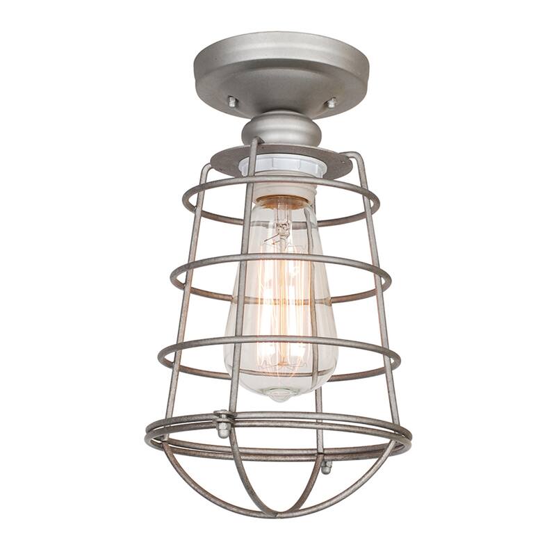 Design House Ajax 1 Light Dimmable Semi-Flush Ceiling Fixture