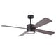 preview thumbnail 10 of 39, 52" Black/ Distressed Brass Smart Dimmable RGB Ceiling Fan with Remote and App Control