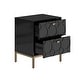 preview thumbnail 35 of 34, Clihome Wooden 2-Drawer Storage Nightstand