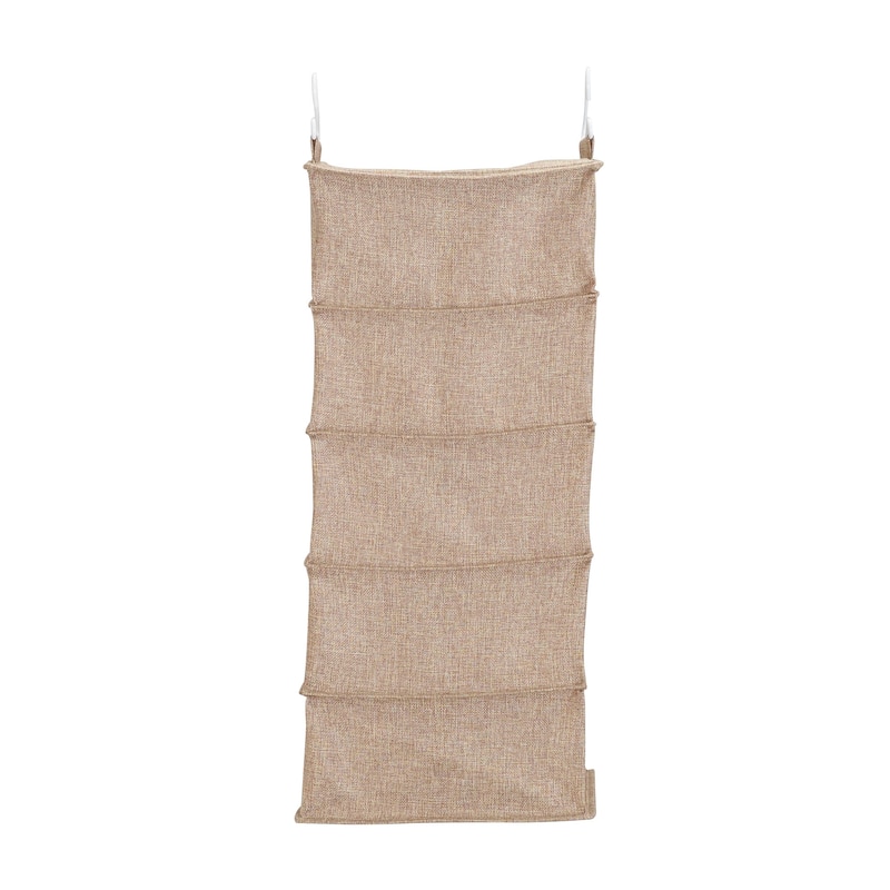 Household Essentials 10-Pocket Blended Canvas Hanging Shoe Organizer