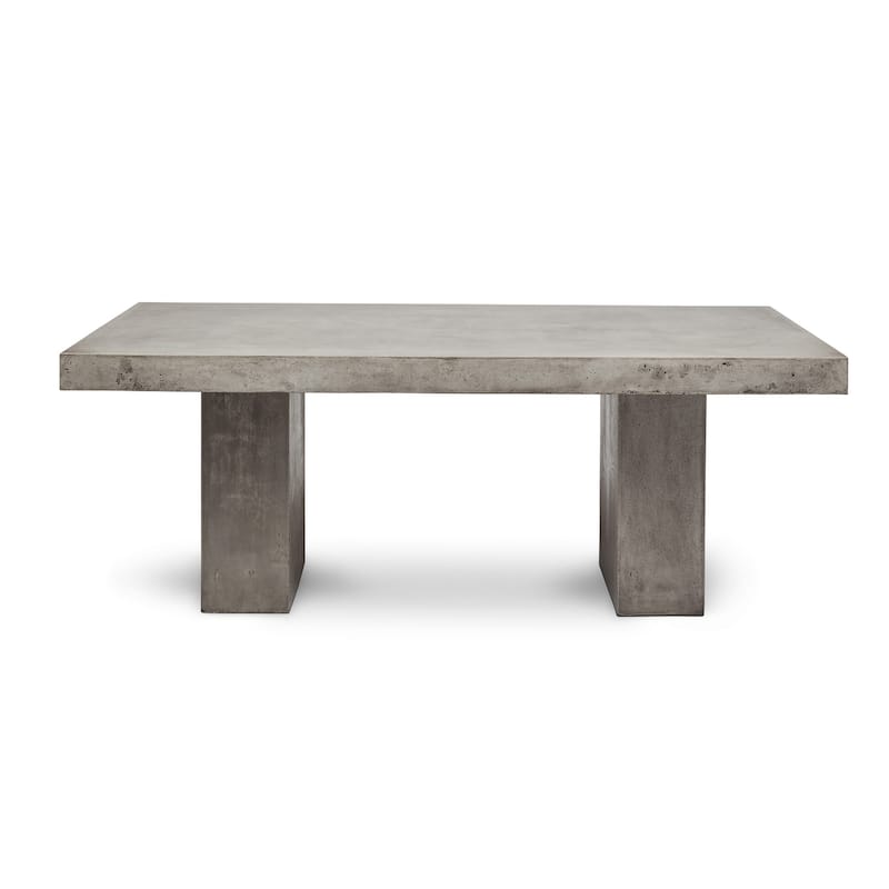 Urbia Elcor Concrete Dining Table - Dark Grey - 83"