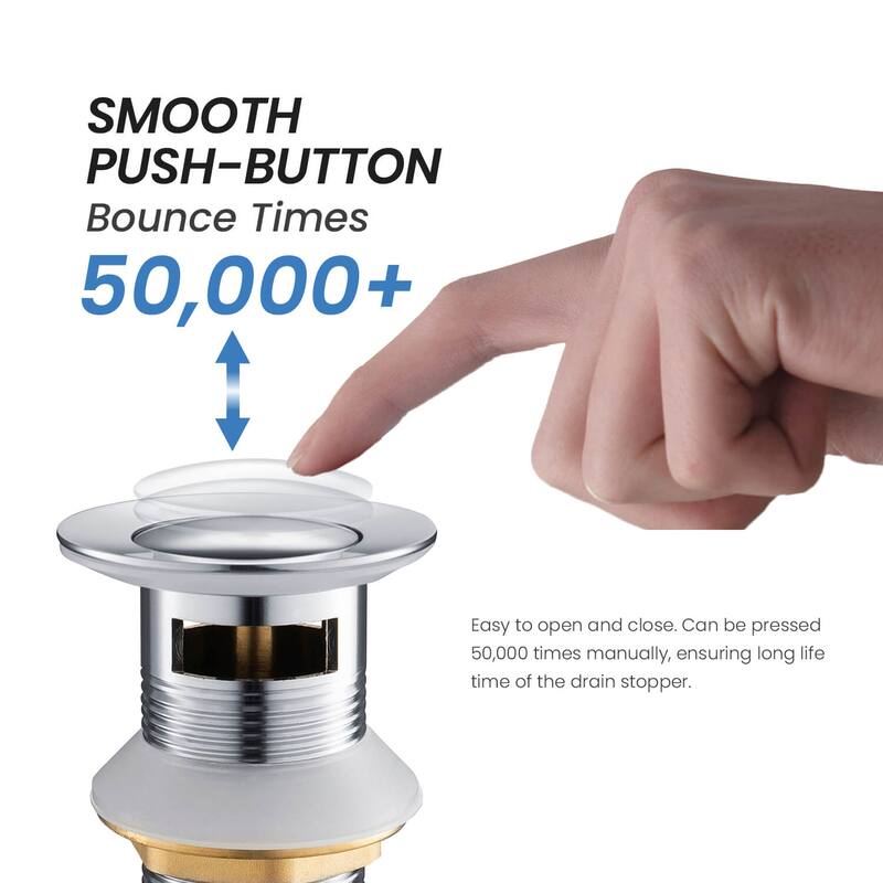 Pop Up Drain Stopper for Bathroom with Overflow