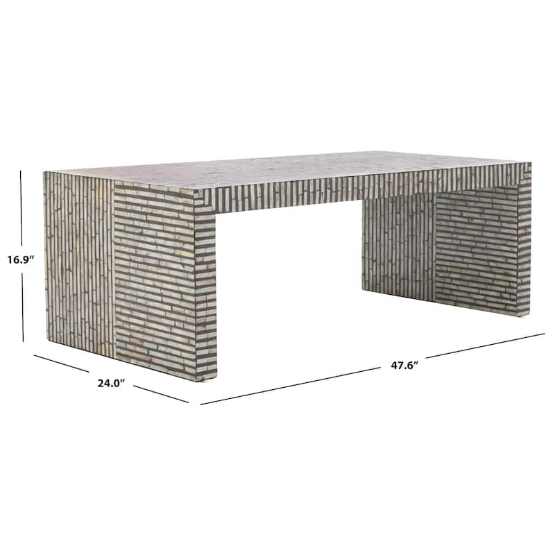 SAFAVIEH Hamza Rectangle Coffee Table (Fully Assembled) - 48"W x 24"D x 17"H