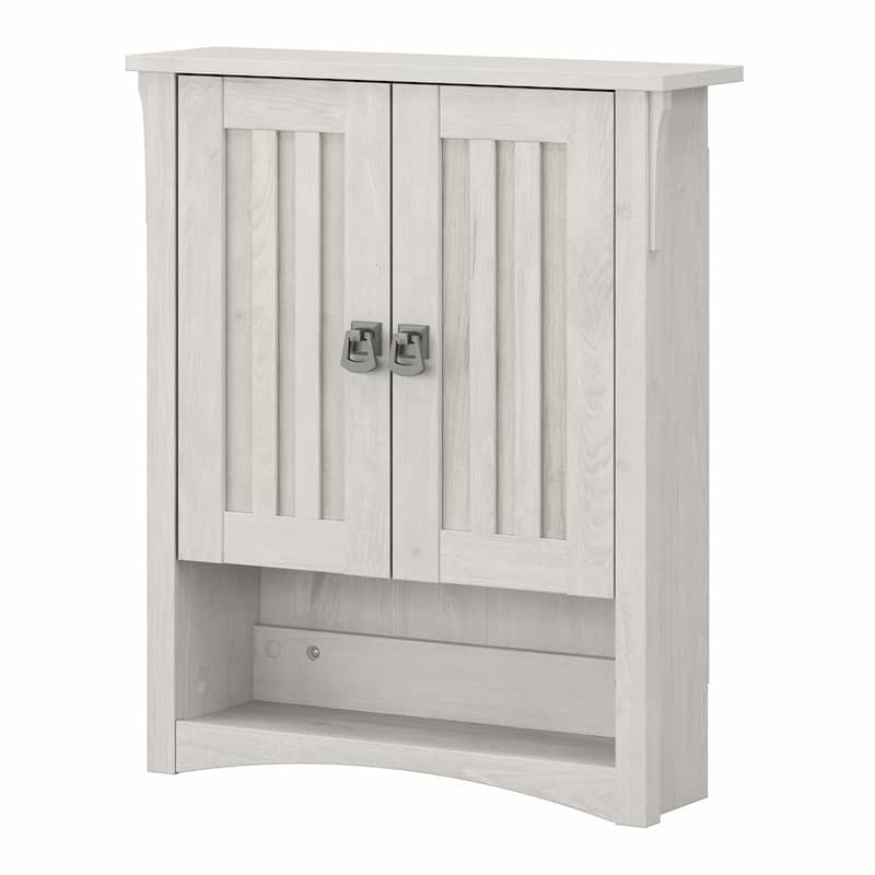 Salinas Bathroom Wall Cabinet with Doors by Bush Furniture
