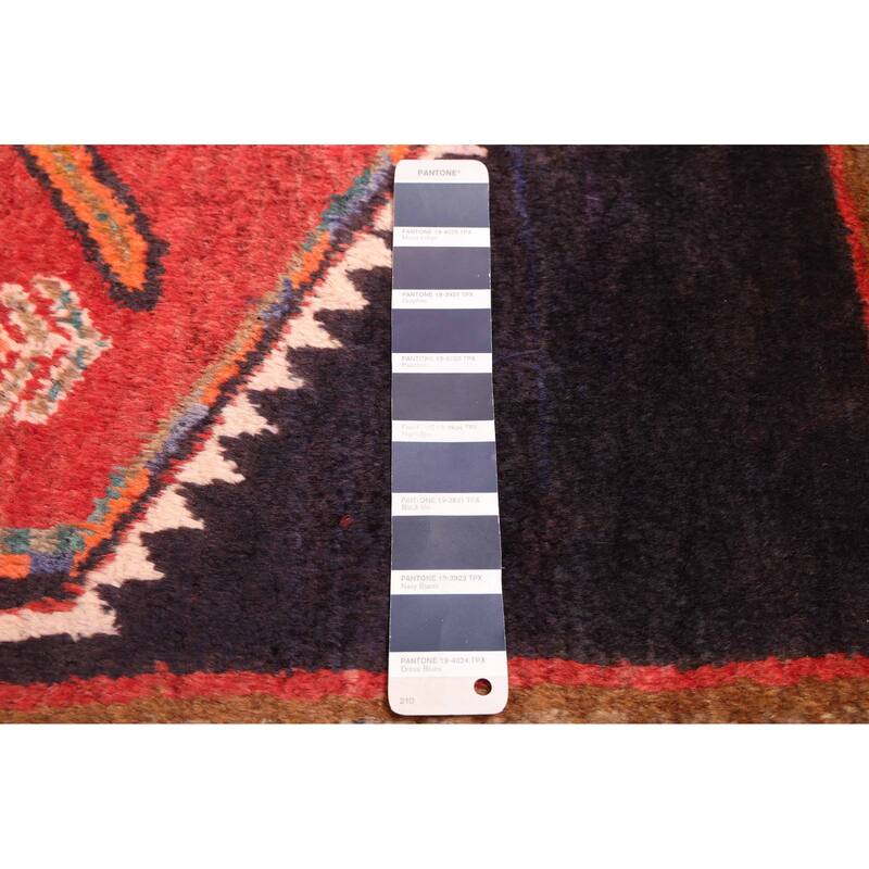 ECARPETGALLERY Hand-knotted Konya Anatolian Dark Navy, Red Wool Rug - 3'10 x 9'5