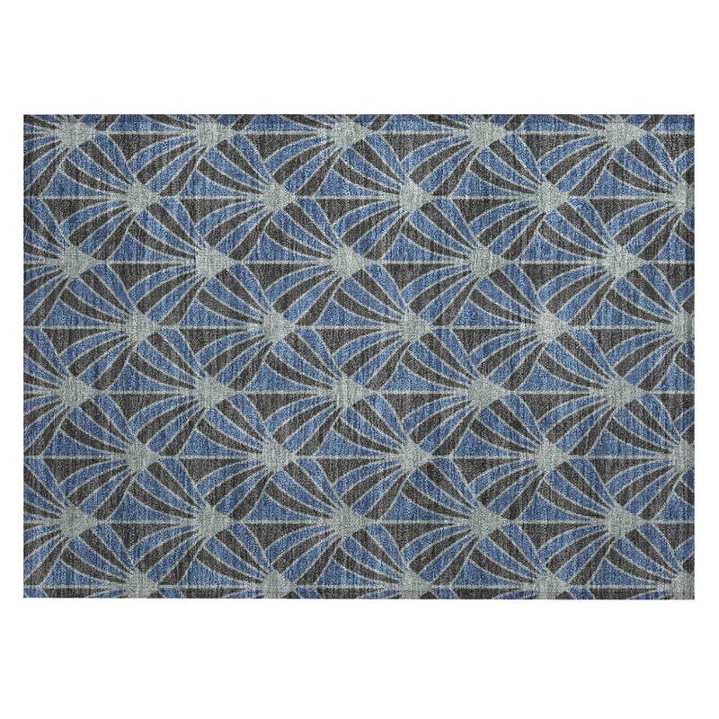 Machine Washable Indoor/ Outdoor Casual Kim Chantille Rug