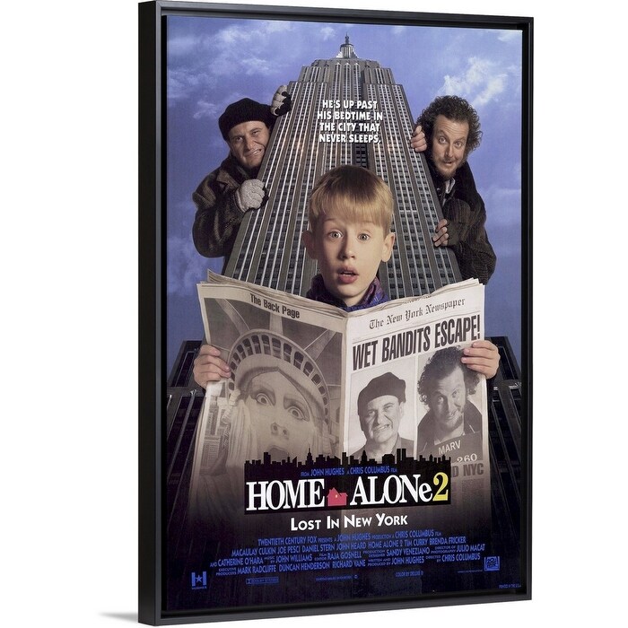 Home Alone 2 Lost In New York 1992 Black Float Frame Canvas Art Overstock