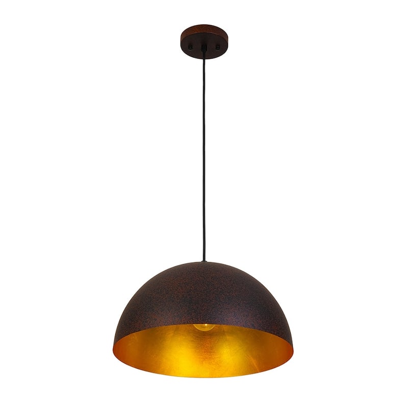 Industrial Oversized Metal Dome Pendant Light - Modern Farmhouse