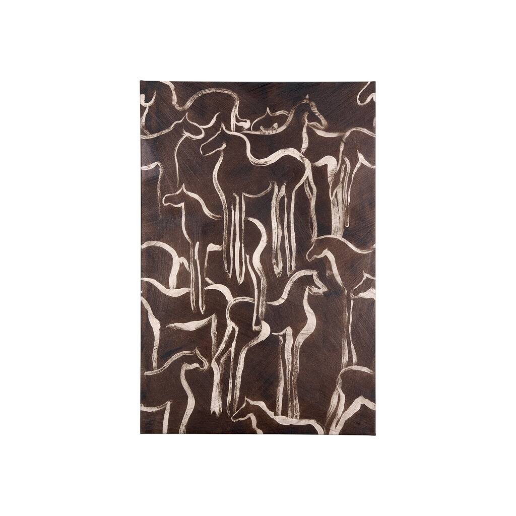 Horse Herd IV (30 x 45) Canvas Art Print