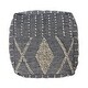 preview thumbnail 27 of 53, Brinket Boho Cube Yarn Pouf by Christopher Knight Home