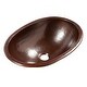 preview thumbnail 2 of 10, Schrodinger Copper 19" Oval Dual Flex Bath Sink with Ashfield Faucet Kit