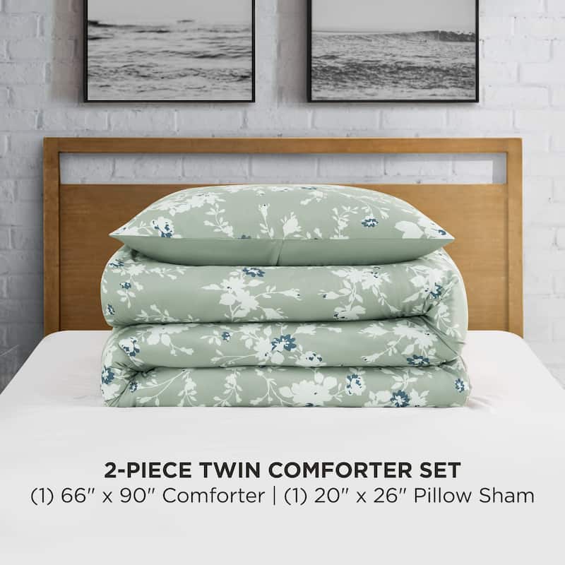 Lucky Brand Fianna Reversible Floral Luxury Comforter Bedding Set