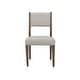 preview thumbnail 3 of 8, Magnussen Home Kavanaugh Weathered Kona Brown Upholstered Side Chair Two Pack - 20''W x 22.5''D x 36''H