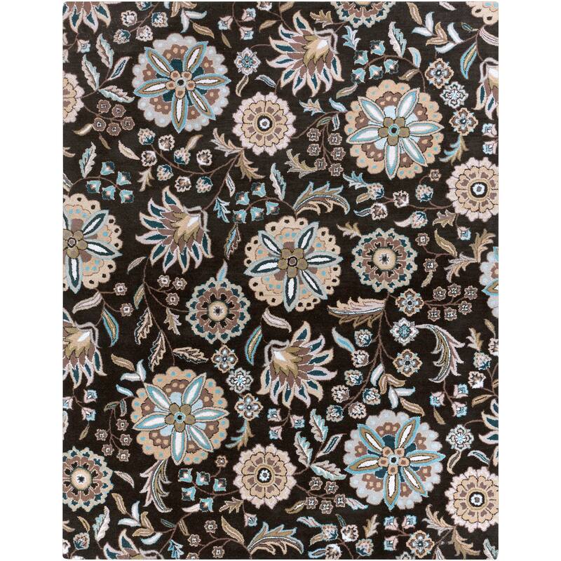 Lily Hand-tufted Transitional Floral Pattern Wool Area Rug