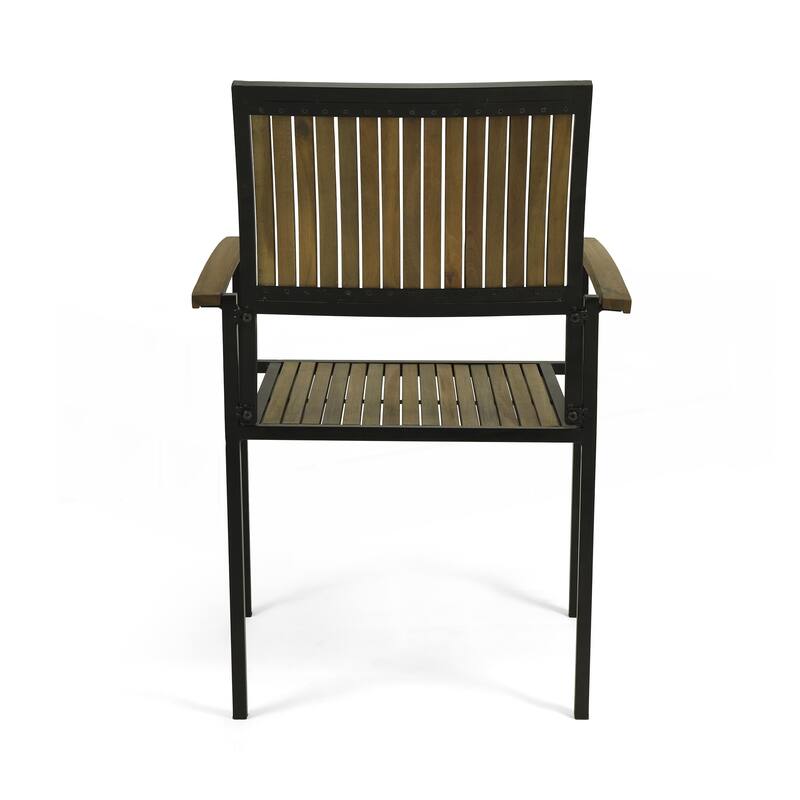 Industrial Chic Dining Chairs Set of 2