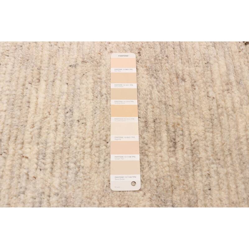 ECARPETGALLERY Hand-knotted Tangier Ivory Wool Rug - 8'0 x 10'2