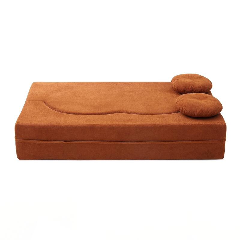 Folding Sofa Bed with Pillow, Floor & Futon Loveseat Couch