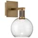 Option Antique Brushed Brass / Clear Glass