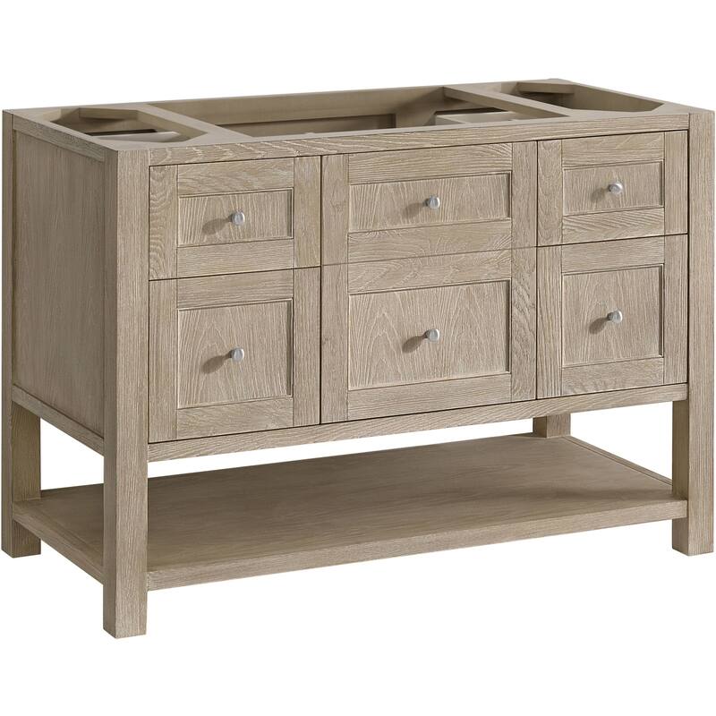 James Martin Vanities 330-V48-M Breckenridge 48" Free Standing Single - Whitewashed Oak
