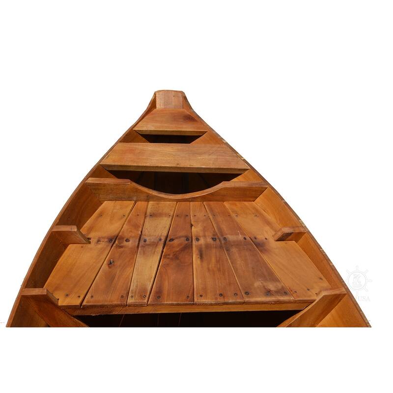 Small South East Asia Sampan Boat Red Bottom Thuyen Ba La Tam Ban