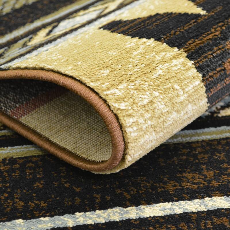 Lodge King Bear Plaid Rug