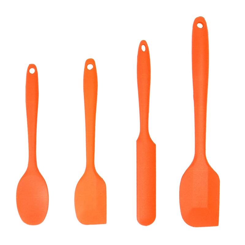 Silicone Non Stick Spatula Set 4 Pcs Heat Resistant Non-scratch Turner