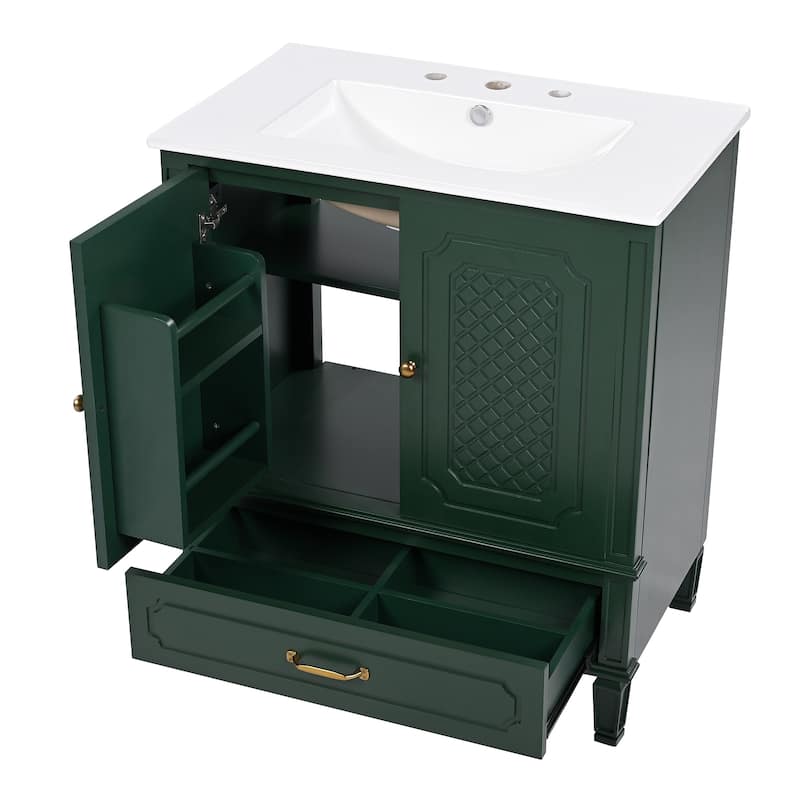 Christopher Knight Home 30" Bathroom Vanity with Storage Solution