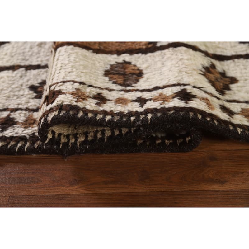 Anatolian Beige Oriental Runner Rug Handmade Wool Carpet - 2'8"x 12'4"